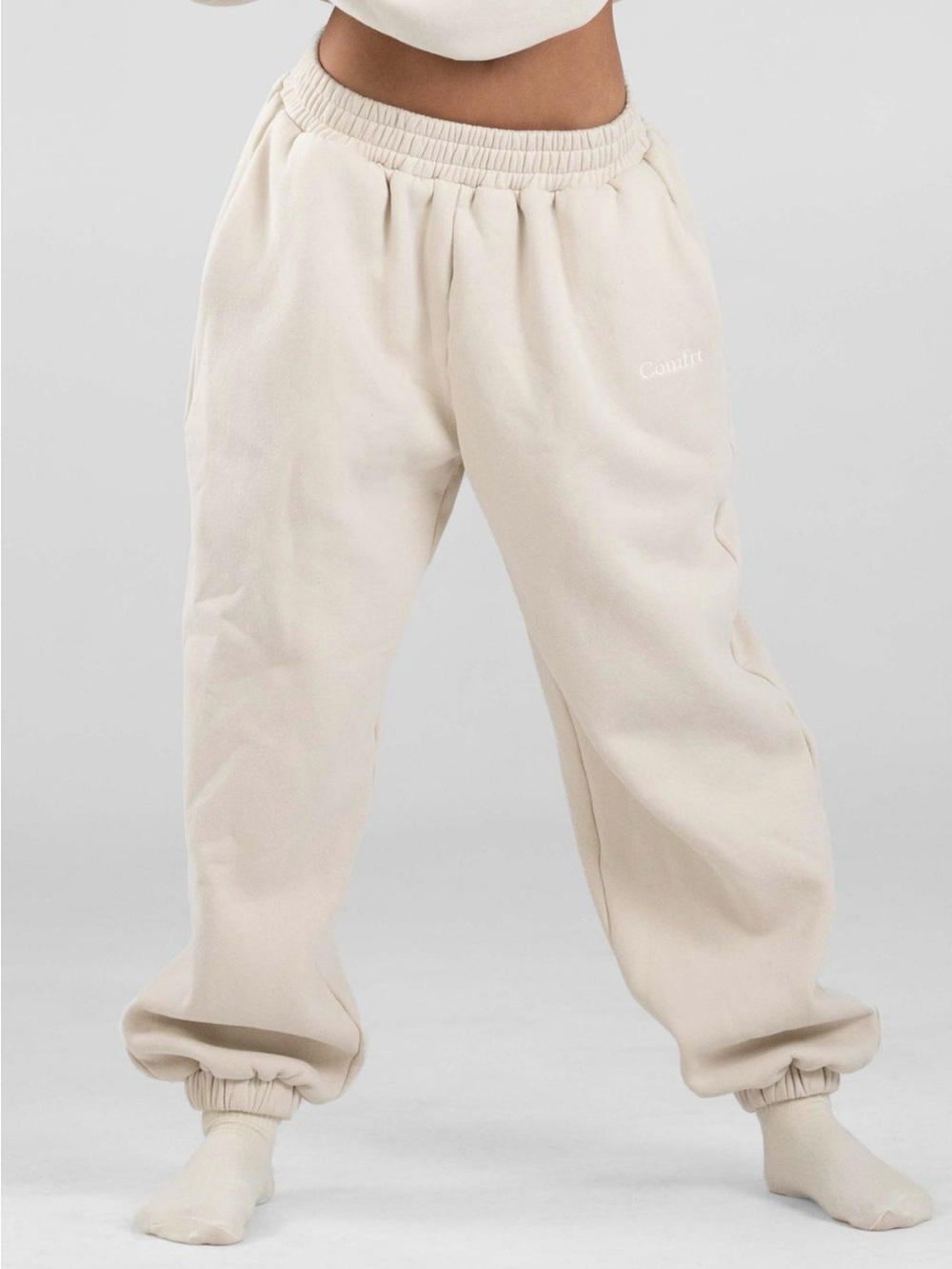 Comfrt Signature Sweatpants - Casual Women's Sweatpants XL Bone Color